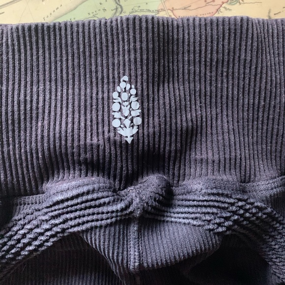 Free People Washed Eggplant Leggings Sample XS - Picture 4 of 11